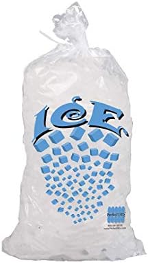 Frigidaire EFIC108-SILVER Counter top Portable, 26 lb per Day Ice Maker Machine, Silver Perfect Stix Icebag10TT-50 Ice Bag with Twist Tie Enclosure, 10 Lbs (50/Pk) (Pack of 50)