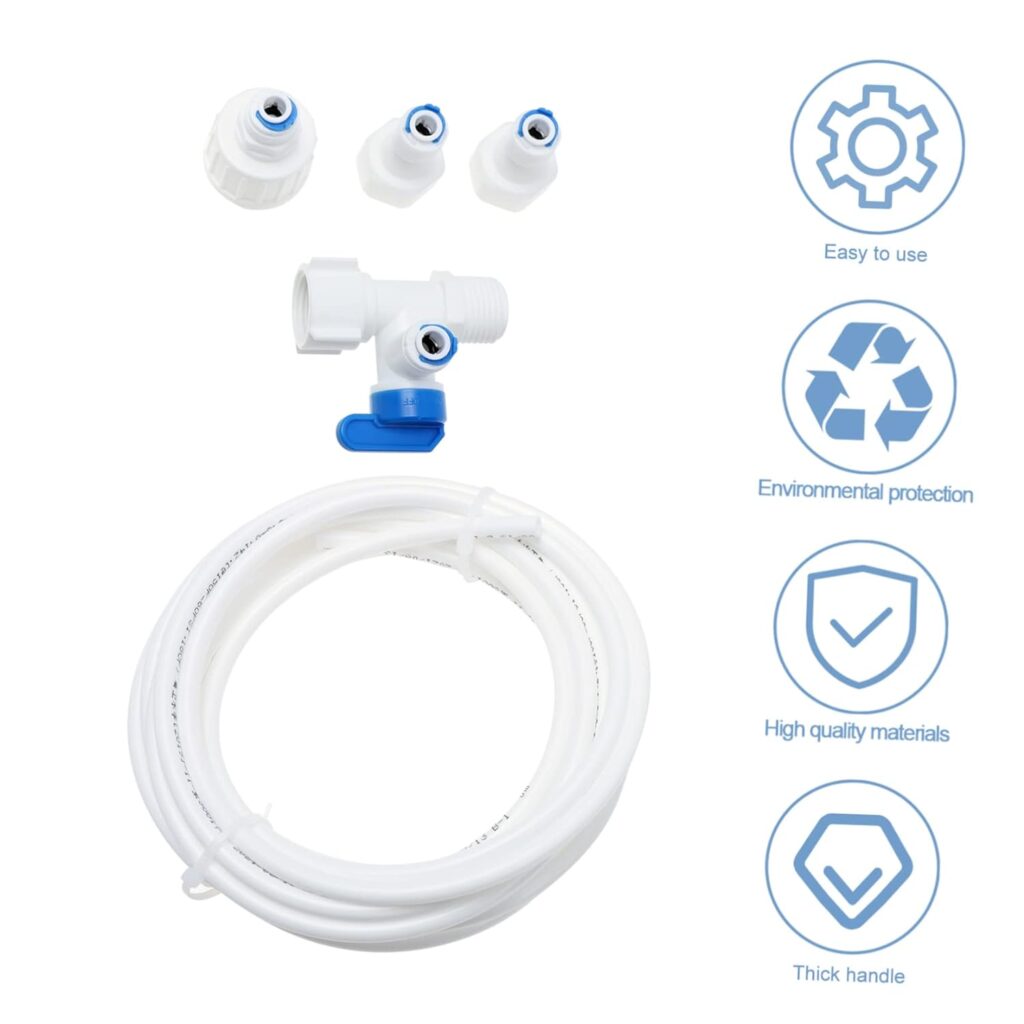 Mobestech 1 Set Ice Machine Inlet Pipe Ge Icemaker Kits Ice Maker Line Kit Ice Maker Line Adapter Ice Maker Piping Adapter Ice Maker Line Connect Fittings Dedicated Supplies White or